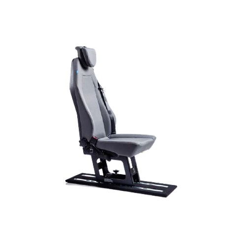 Drivers Seat Jany 805 Reclining Back Grey Vinyl LH Belt